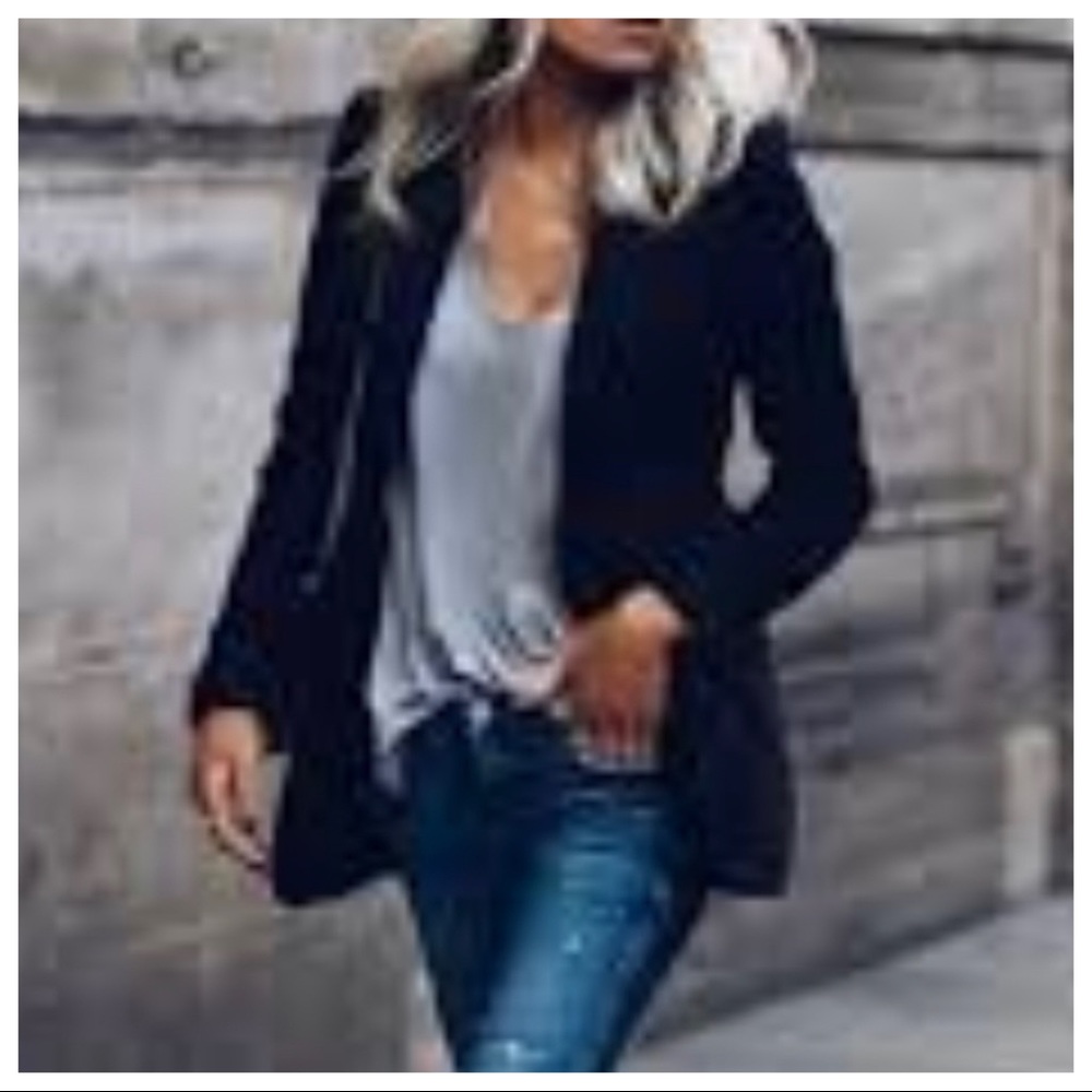 07 MADE IN ITALY CHIC BLACK STYLISH JACKET - Picture 4 of 4